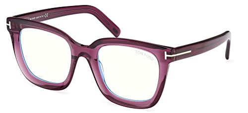 Tom Ford FT 5880-B Blue Block Transparent Violet Women's Sunglasses - Stylish and Protective Styling for Any Occasion -