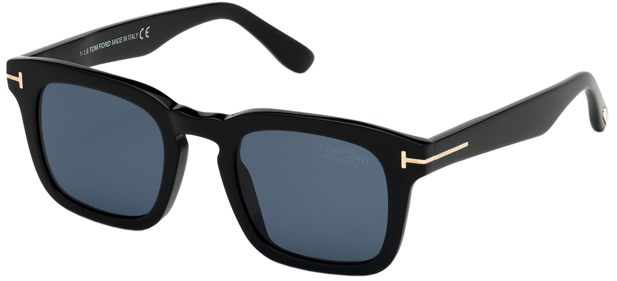Tom Ford FT0751 Shiny Black Square Men Sunglasses for Outdoor Activities - Fashionable & Stylish - 50mm